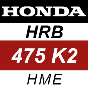 Honda HRB475K2 - HME Rotary Mower Parts