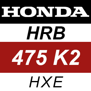 Honda HRB475K2 - HXE Rotary Mower Parts