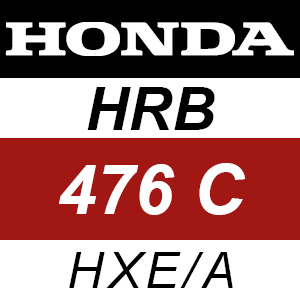 Honda HRB476C - HXE-A Rotary Mower Parts