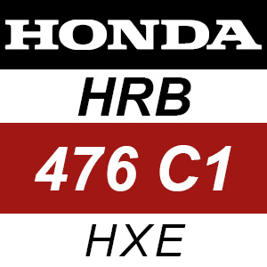 Honda HRB476C1 - HXE Rotary Mower Parts