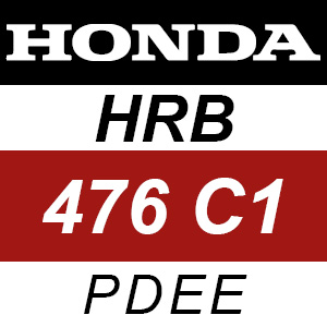 Honda HRB476C1 - PDEE Rotary Mower Parts