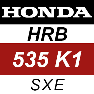 Honda HRB535K1 - SXE Rotary Mower Parts