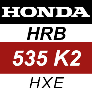 Honda HRB535K2 - HXE Rotary Mower Parts