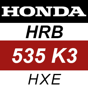 Honda HRB535K3 - HXE Rotary Mower Parts