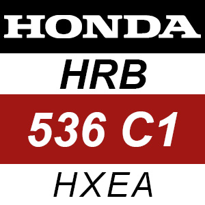 Honda HRB536C1 - HXEA Rotary Mower Parts