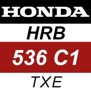 Honda HRB536C1 - TXE Rotary Mower Parts