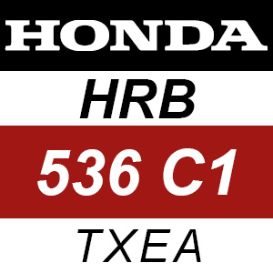 Honda HRB536C1 - TXEA Rotary Mower Parts