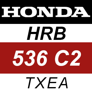 Honda HRB536C2 - TXEA Rotary Mower Parts