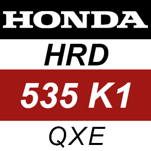 Honda HRD535K1 - QXE Rotary Mower Parts