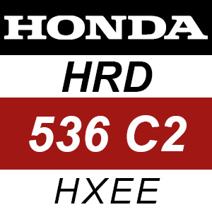 Honda HRD536C2 - HXEE Rotary Mower Parts