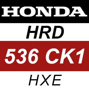 Honda HRD536CK1 - HXE Rotary Mower Parts