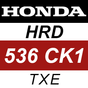 Honda HRD536CK1 - TXE Rotary Mower Parts