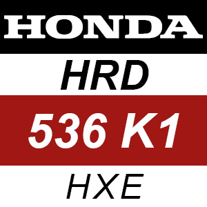 Honda HRD536K1 - HXE Rotary Mower Parts