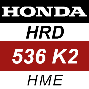 Honda HRD536K2 - HME Rotary Mower Parts