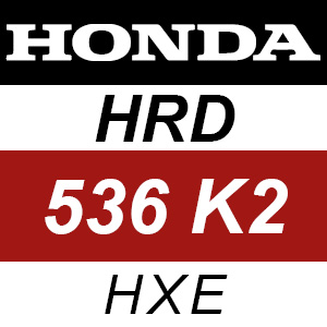 Honda HRD536K2 - HXE Rotary Mower Parts