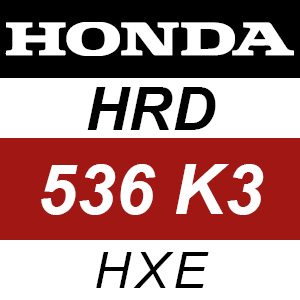 Honda HRD536K3 - HXE Rotary Mower Parts