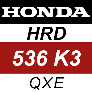 Honda HRD536K3 - QXE Rotary Mower Parts