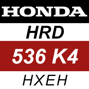 Honda HRD536K4 - HXEH Rotary Mower Parts