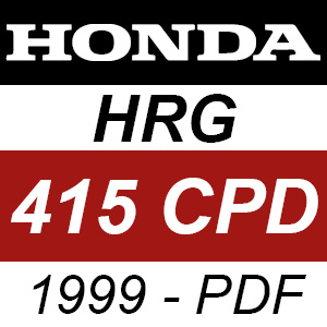 Honda HRG415CPD (1999) - PDF Rotary Mower Parts