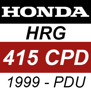 Honda HRG415CPD (1999) - PDU Rotary Mower Parts