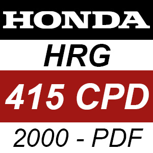 Honda HRG415CPD (2000) - PDF Rotary Mower Parts