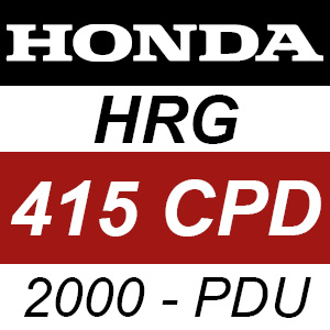 Honda HRG415CPD (2000) - PDU Rotary Mower Parts