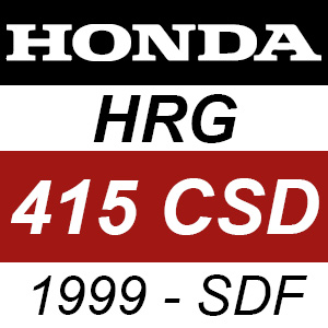 Honda HRG415CSD (1999) - SDF Rotary Mower Parts
