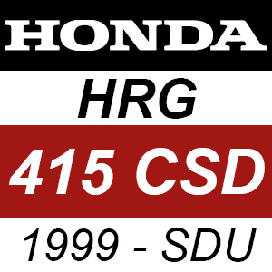 Honda HRG415CSD (1999) - SDU Rotary Mower Parts
