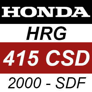 Honda HRG415CSD (2000) - SDF Rotary Mower Parts