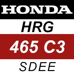 Honda HRG465C3 - SDEE Rotary Mower Parts