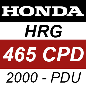 Honda HRG465CPD (2000) - PDU Rotary Mower Parts