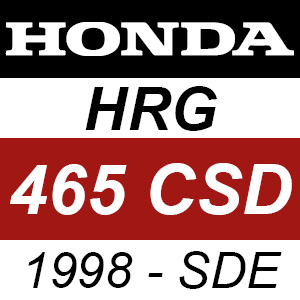 Honda HRG465CSD (1998) - SDE Rotary Mower Parts
