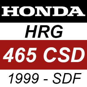 Honda HRG465CSD (1999) - SDF Rotary Mower Parts