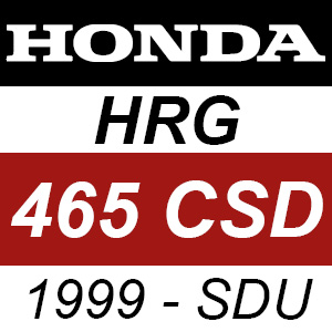 Honda HRG465CSD (1999) - SDU Rotary Mower Parts
