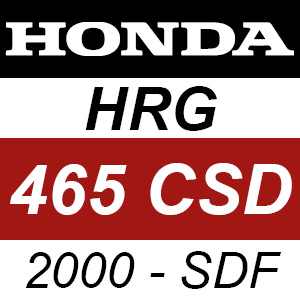 Honda HRG465CSD (2000) - SDF Rotary Mower Parts