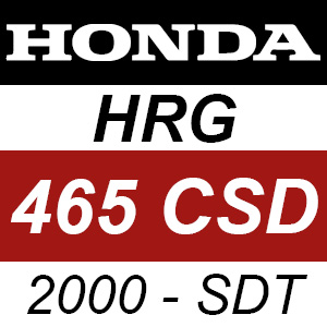 Honda HRG465CSD (2000) - SDT Rotary Mower Parts