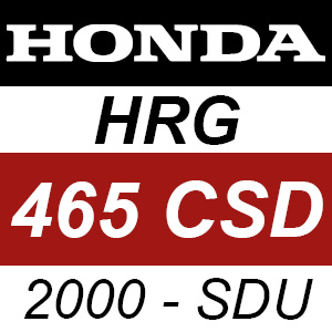 Honda HRG465CSD (2000) - SDU Rotary Mower Parts