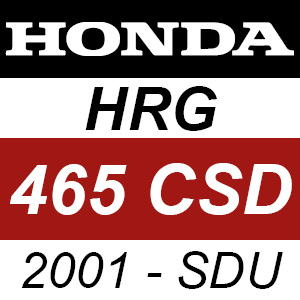 Honda HRG465CSD (2001) - SDU Rotary Mower Parts