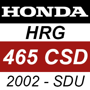 Honda HRG465CSD (2002) - SDU Rotary Mower Parts