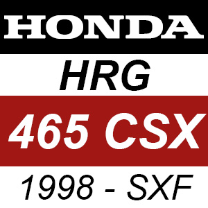Honda HRG465CSX (1998) - SXF Rotary Mower Parts