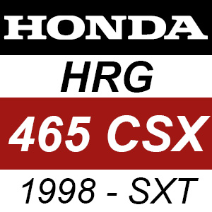 Honda HRG465CSX (1998) - SXT Rotary Mower Parts