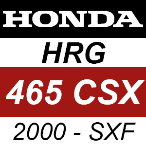 Honda HRG465CSX (2000) - SXF Rotary Mower Parts