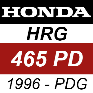 Honda HRG465PD (1996) - PDG Rotary Mower Parts