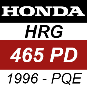 Honda HRG465PD (1996) - PQE Rotary Mower Parts