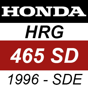 Honda HRG465SD (1996) - SDE Rotary Mower Parts
