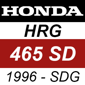 Honda HRG465SD (1996) - SDG Rotary Mower Parts