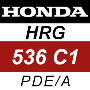 Honda HRG536C1 - PDE-A Rotary Mower Parts