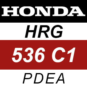 Honda HRG536C1 - PDEA Rotary Mower Parts