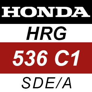 Honda HRG536C1 - SDE-A Rotary Mower Parts