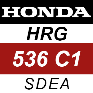 Honda HRG536C1 - SDEA Rotary Mower Parts